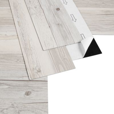 Lame PVC adhésive Poprock blanc 15,2 x 91,4 cm GoodHome
