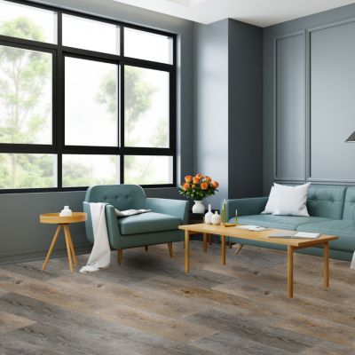 Lame PVC adhésive Poprock bois pecan 15,2 x 91,4 cm GoodHome