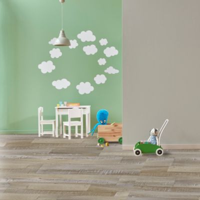 Lame PVC adhésive Poprock décor bois brun rustique 15,2 x 91,4 cm GoodHome