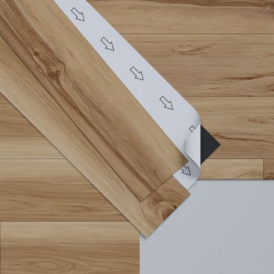 Lame PVC adhésive Ragga bois naturel rustique 15,2 x 91,4 cm GoodHome