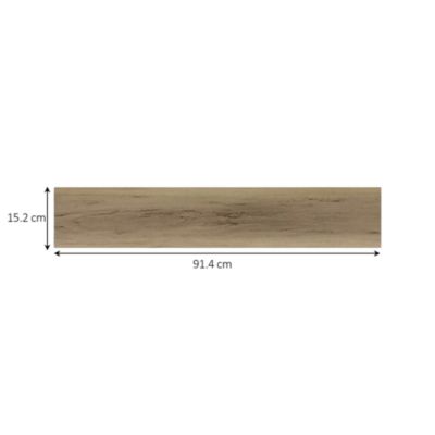 Lame PVC adhésive Ragga bois naturel rustique 15,2 x 91,4 cm GoodHome