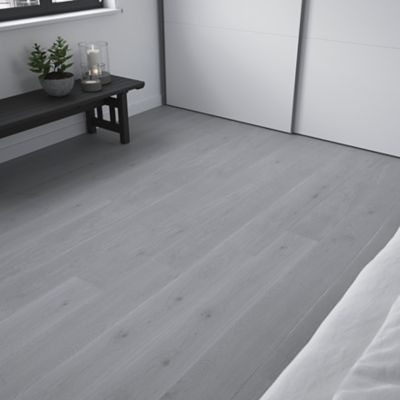 Lame PVC clipsable Baila chêne gris L. 122 x l. 15 cm GoodHome