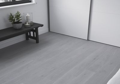 Lame PVC clipsable Baila chêne gris L. 122 x l. 15 cm GoodHome