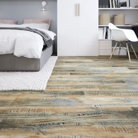 Lame PVC clipsable Baila décor bois brun vintage L. 122 x l. 15 cm GoodHome