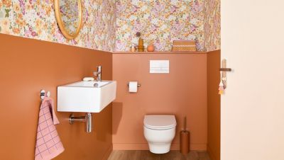 Lame PVC clipsable Baila décor chêne moyen l. 122 x l. 15 cm Goodhome