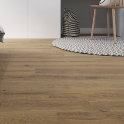 Lame PVC clipsable Baila décor chêne moyen l. 122 x l. 15 cm Goodhome