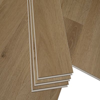 Lame PVC clipsable Baila décor chêne moyen l. 122 x l. 15 cm Goodhome