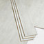 Lame PVC clipsable blanc rustique Bachata 15 x 122 cm (vendue au carton)