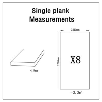 Lame PVC clipsable Capella effet bois blanc 22,5 x 122 cm GoodHome