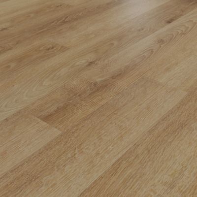 Lame PVC clipsable effet bois blond L.122 x l.18,1 cm x ép.4,5 mm sous-couche intégrée Uniclic