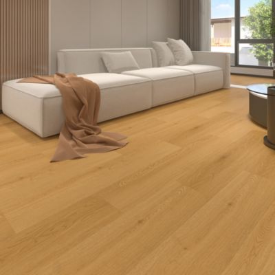 Lame PVC clipsable effet bois brut L.122 x l.23 cm