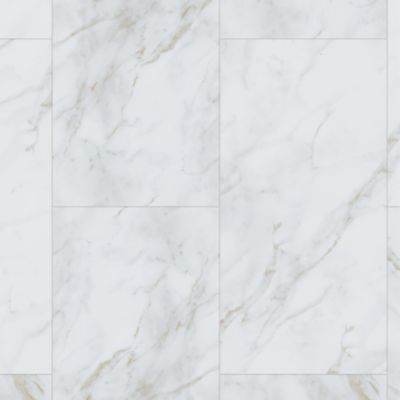 Lame PVC clipsable effet marbre blanc mat L.77,6cm x l.38,7 cm x ép. 4,5mm, GoodHome Italo ceramin