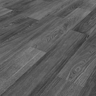 Lame PVC clipsable Mambo 124x19 cm décor bois gris anthracite GoodHome (vendue au carton)