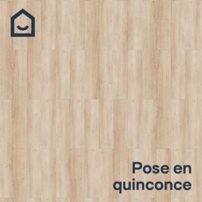 Lame PVC clipsable Mambo 124x19 cm décor bois naturel rustique GoodHome (vendue au carton)