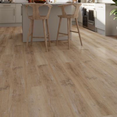 Lame PVC clipsable Mambo 124x19 cm décor bois naturel vintage GoodHome (vendue au carton)