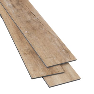 Lame PVC clipsable Mambo 124x19 cm décor bois naturel vintage GoodHome (vendue au carton)