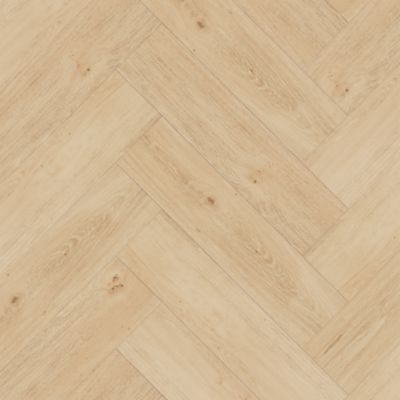 Lame PVC clipsable Mambo chevron décor chêne naturel GoodHome (vendue au carton)
