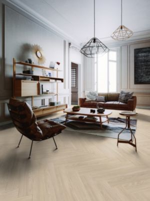 Lame PVC clipsable Senso Clic Premium Rigide acoutisque bois clair 22,9 x 149,2 cm, Gerflor (vendue au carton)