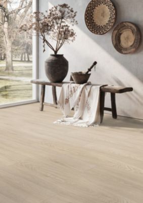 Lame PVC clipsable Senso Clic Premium Rigide acoutisque bois clair 22,9 x 149,2 cm, Gerflor (vendue au carton)