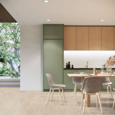 Lame PVC clipsable Senso Clic Premium Rigide acoutisque bois clair 22,9 x 149,2 cm, Gerflor (vendue au carton)