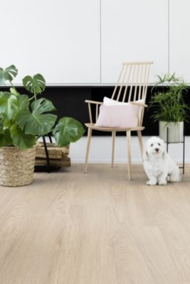 Lame PVC clipsable Senso Clic Premium Rigide acoutisque bois clair 22,9 x 149,2 cm, Gerflor (vendue au carton)