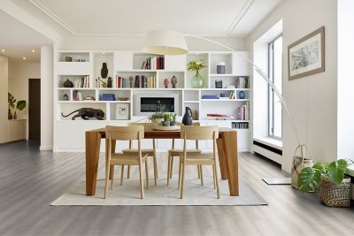 Lame PVC clipsable Starfloor Ultimate bois gris clair 17,6 x 121,3 cm Tarkett (vendue au carton)