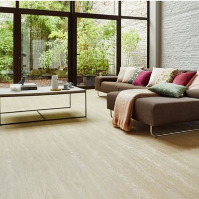 Lame PVC clipsable Starfloor Ultimate décor bois blanchi 17,6 x 121,3 cm Tarkett (vendue au carton)