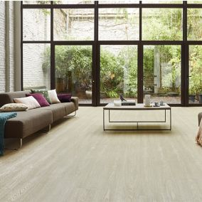 Lame PVC clipsable Starfloor Ultimate décor bois blanchi 17,6 x 121,3 cm Tarkett (vendue au carton)