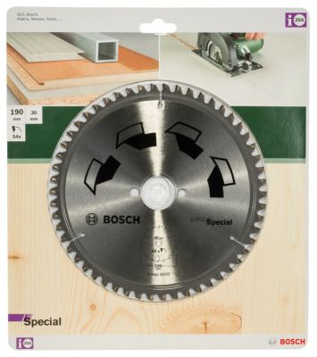 Lame scie circulaire spécial ø190 x 30 Bosch - 54 dents