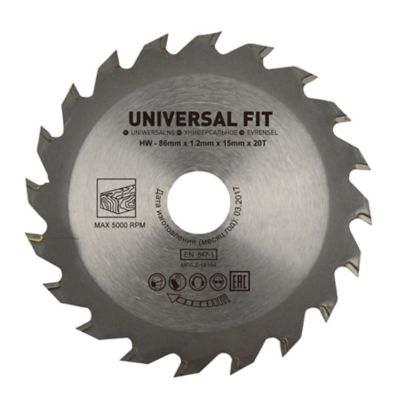 Lame scie circulaire U Ø86 x15 20 dents
