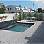 Lame terrasse composite Greendeck R gris L.260 x l.14,6 cm