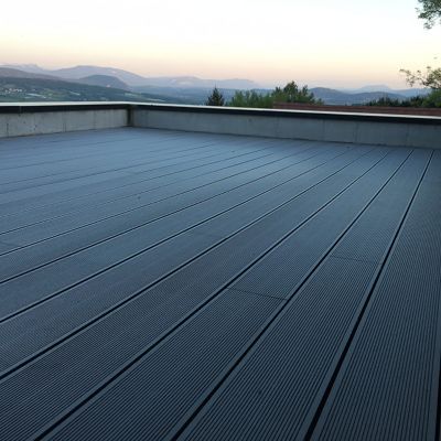 Lame terrasse composite Greendeck WPC PLEINE anthracite L.260 x l.14 cm