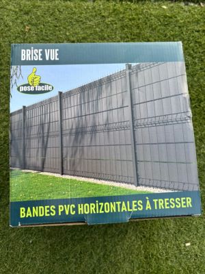 Lamelle d'occultation horizontale Hauteurs 170/190 x 250 cm Gris 7016
