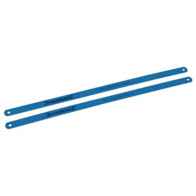 Lames au Cobalt pour Scie à Métaux - Lot de 2, 24 dpp - Découpe Précise et Durable - Silverline