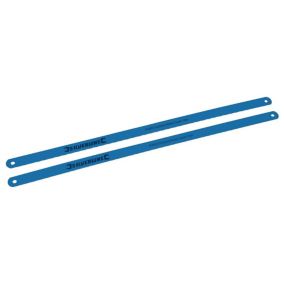 Lames au Cobalt pour Scie à Métaux - Lot de 2, 24 dpp - Découpe Précise et Durable - Silverline