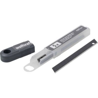 Lames de coupe Profi-Sharp 9 mm noires, lot de 5, boîte de rangement