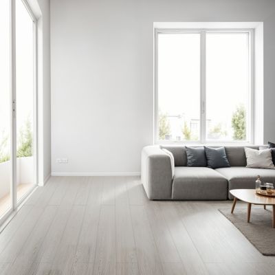 Revêtement De Sol Vinyle Adhésif PVC Gris Chêne - 16 Planches, 2.23 M² - Facile à Poser