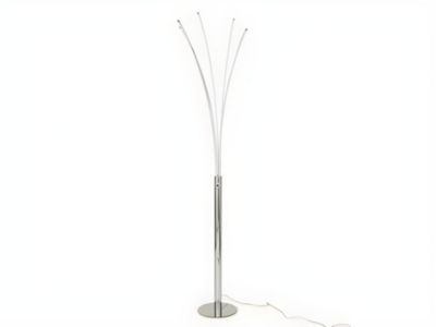 Lampadaire 5 branches LEDs design FILAE - Métal - H. 189 cm - Argenté