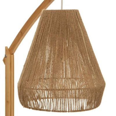 Lampadaire Arc en Bambou - ATMOSPHERA - H 158 cm - Beige - Style unique