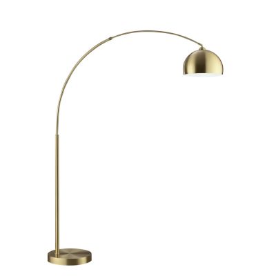 Lampadaire arc Manor laiton doré H.195cm IP20 E27 20W Brilliant