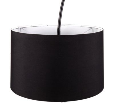 Lampadaire arqué Alacrane E27 L.190xH.220cm noir mat Goodhome