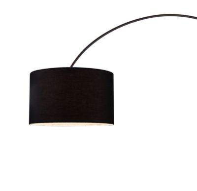 Lampadaire arqué Alacrane E27 L.190xH.220cm noir mat Goodhome