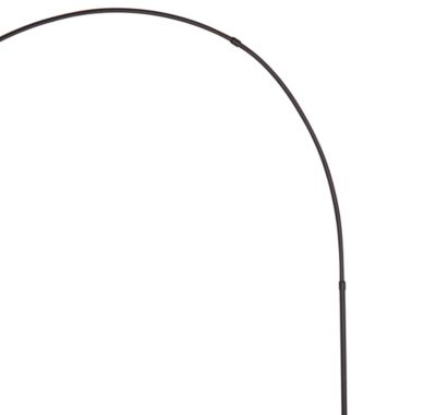 Lampadaire arqué Alacrane E27 L.190xH.220cm noir mat Goodhome