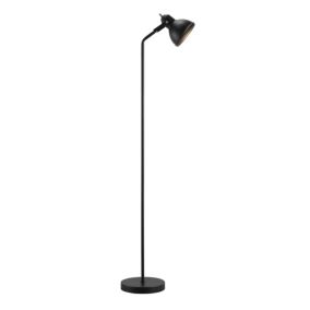 Lampadaire ASLAK, Métal, Couleur Noir, E27, H.140, IP20 / NORDLUX Intérieur