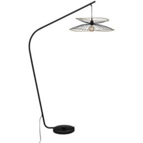 Lampadaire - ATMOSPHERA - Alara noir - Métal - Arqué - L 110 x l 60 x H 177 cm