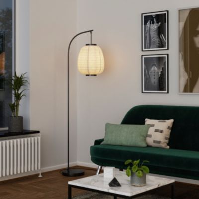 Lampadaire Bantry E27 15W H.160.2xP.45.5cm noir GoodHome