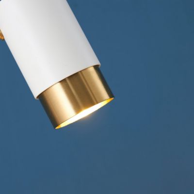 Lampadaire blanc deux spots pivotants - Elya