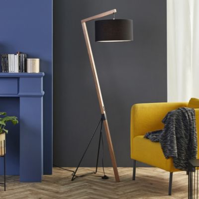 Lampadaire Bogart E27 IP20 60W H.162 x P.37 cm Corep chêne
