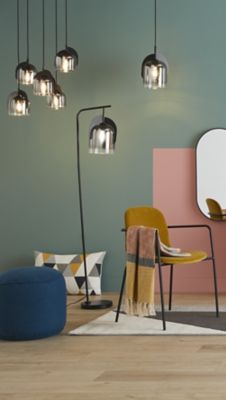 Lampadaire Boshi E27 IP20 40W Ø19cm Nordlux noir