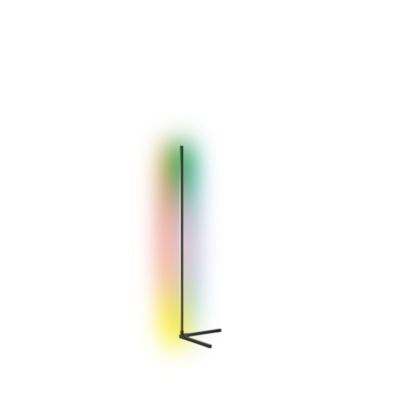 Lampadaire d'angle LED Calex intégrée noir mat blanc chaud et multicolore 500lm dimmable